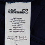 Diane von Furstenberg Navy checked wide leg jumpsuit Size US 4 UK 8 S Small ladies