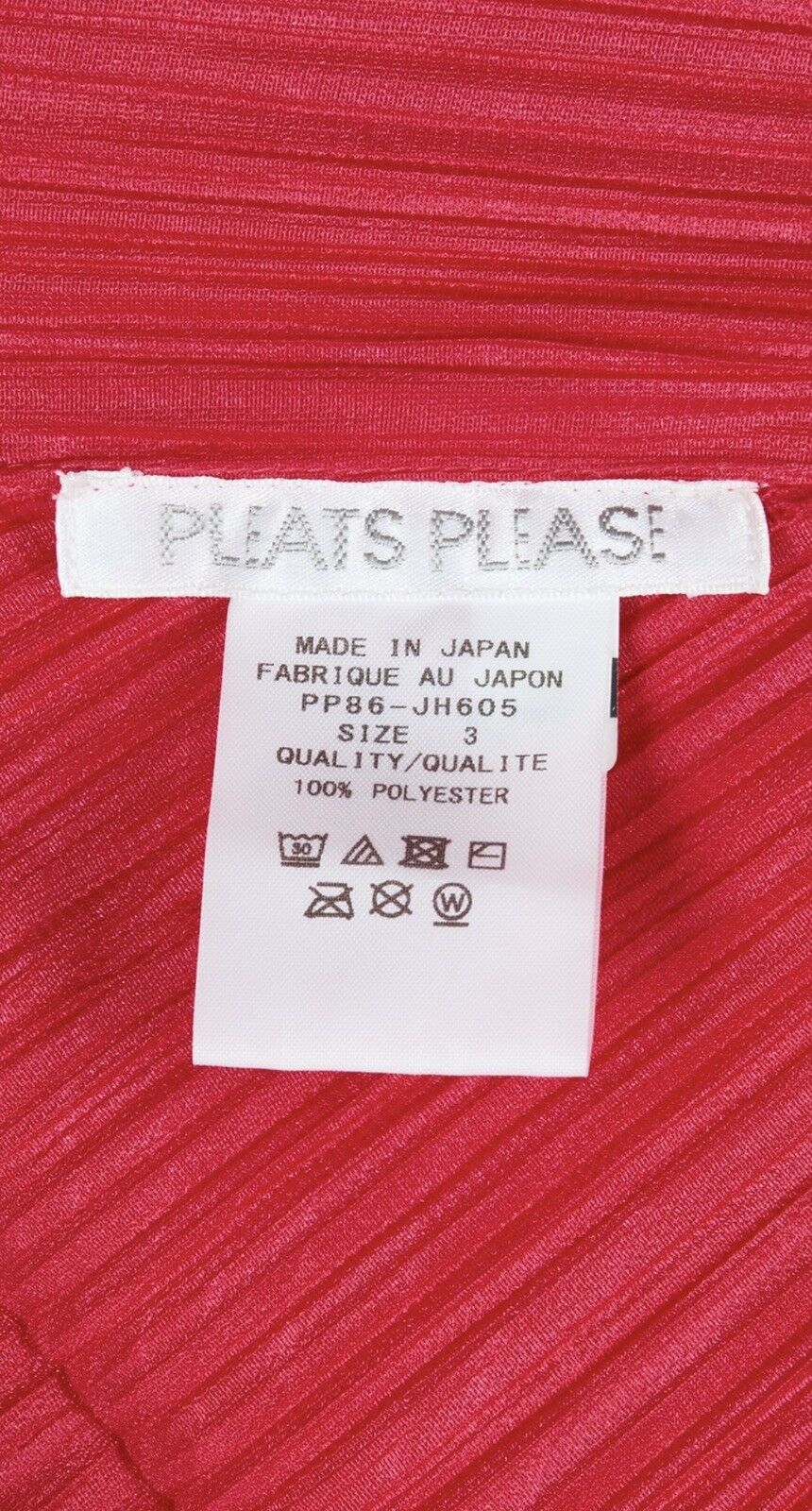 PLEATS PLEASE ISSEY MIYAKE Pleated Magenta Dress Size 3 ladies
