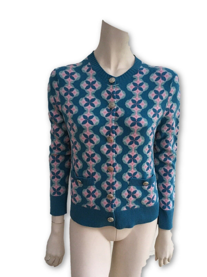 CHANEL 2017 PARIS CUBA CROP CASHMERE CARDIGAN Ladies
