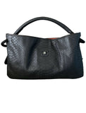 CHANEL Expandable Python Hobo Shopper Bag Handbag Ladies