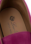 Loro Piana fuchsia suede leather Open Walk shoes moccasins Size 40 ladies
