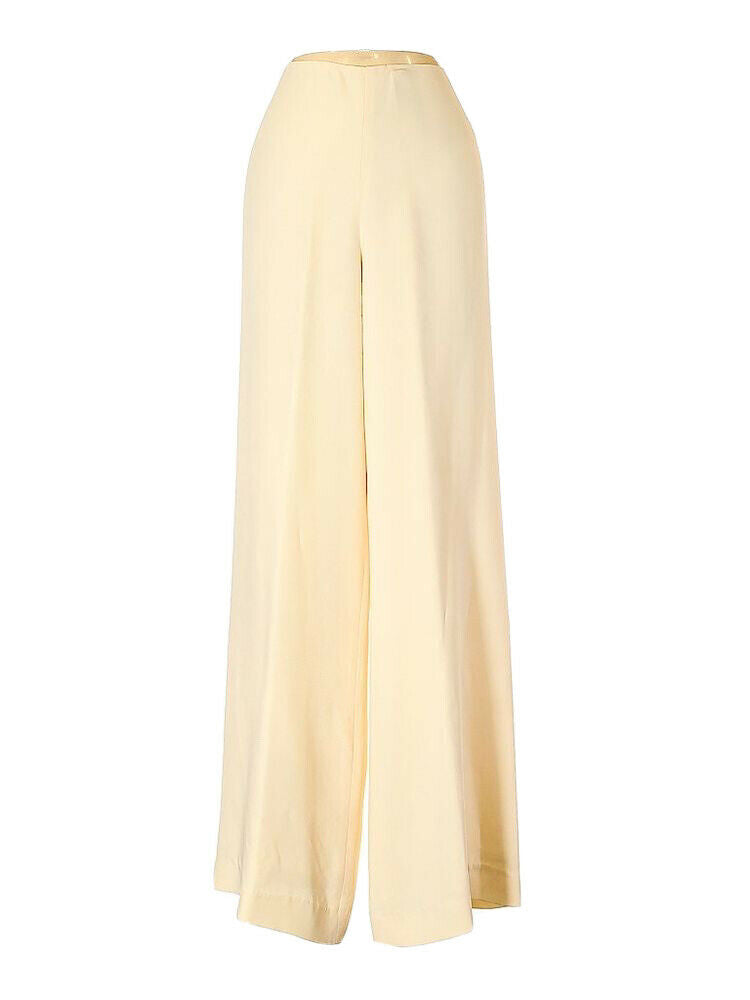 Ralph Lauren Black Label Silk Champagne Belted Pants Trousers Size S small ladies