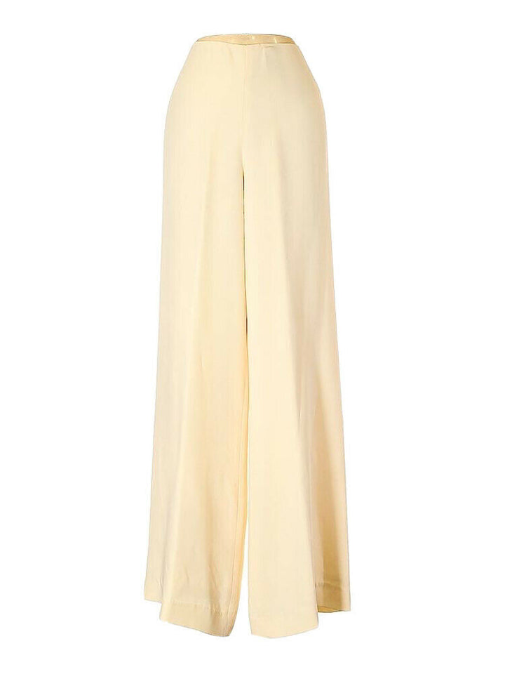 Ralph Lauren Black Label Silk Champagne Belted Pants Trousers Size S small ladies
