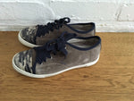 LANVIN suede cap-toe sneakers Trainers Shoes 35 UK 2 US 5 Ladies