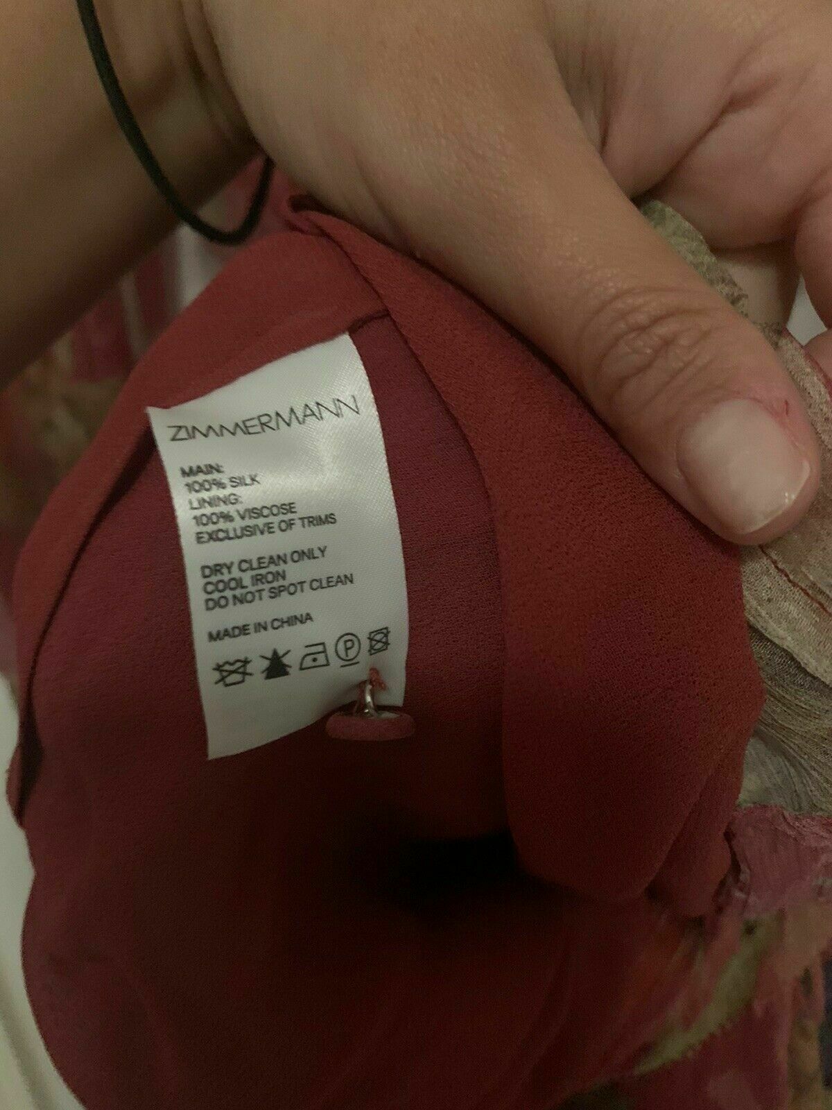 ZIMMERMANN Melody Lace Up Mini Dress Size 0  Ladies