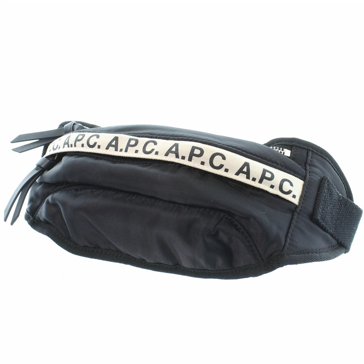 A.P.C. Lucille Leather-Trimmed Logo-Print Nylon Belt Bag Men