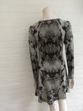 Zadig & Voltaire Rosie Print Deluxe Cashmere Knit Sweater Dress Size S Small Ladies