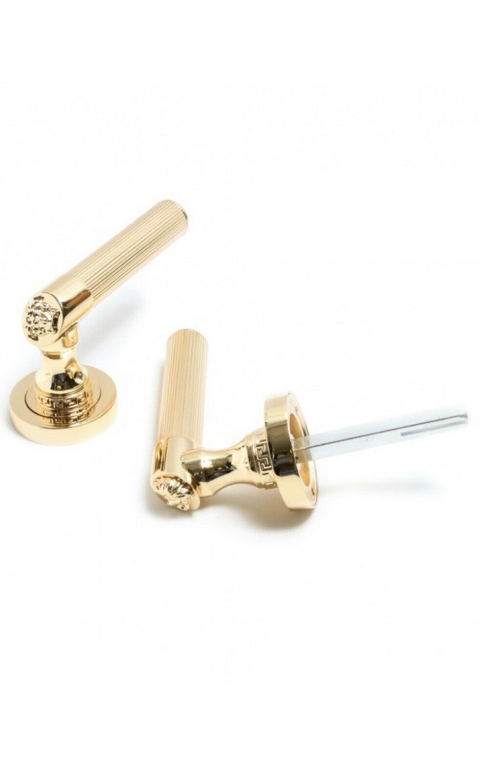 Versace Home Classic Medusa 24K Gold Paired Door Handles 100% Authentic