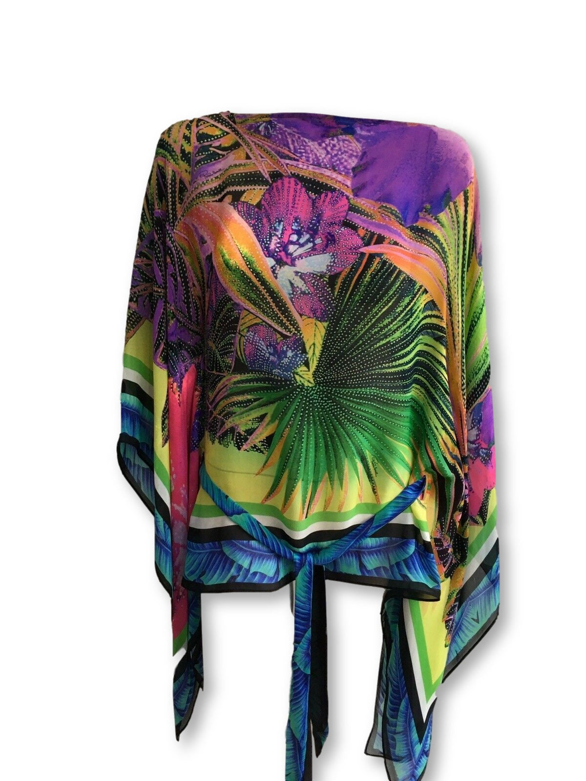 ROBERTO CAVALLI Printed silk kaftan Size I 42 UK 10 US 6 ladies