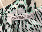 Chelsea Flower women's carina printed crepe halterneck top Size XS Ladies