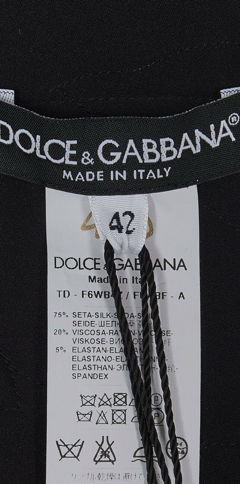 Dolce & Gabbana Embroidered Flowers Silk Abaya Size I 42 UK 10 US 6 ladies