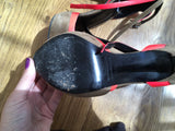 Pierre Hardy Suede Colorblock Dualstrap Sandals Shoes size 36 1/2 US 6.5 UK 3.5 Ladies