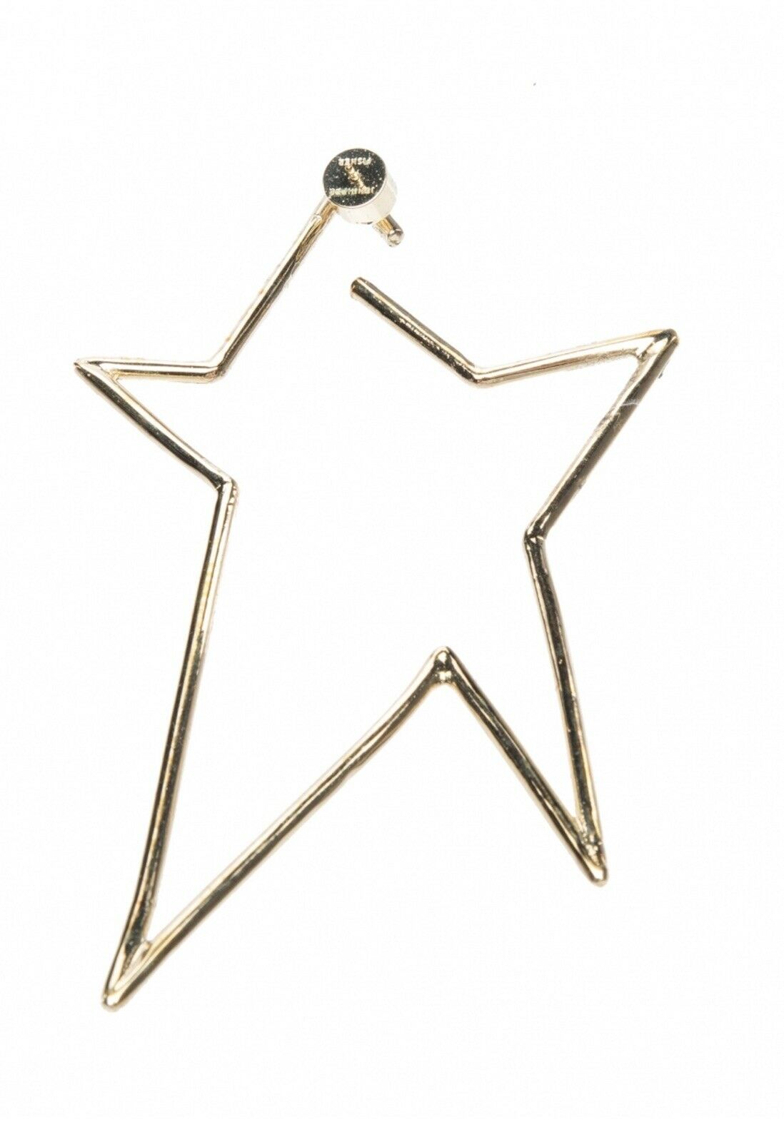 JENNIFER FISHER XL Star gold-plated single hoop earring ladies