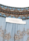 ZIMMERMANN Fiesta Paisley-Print Wrap Long Dress Size 0 XS ladies
