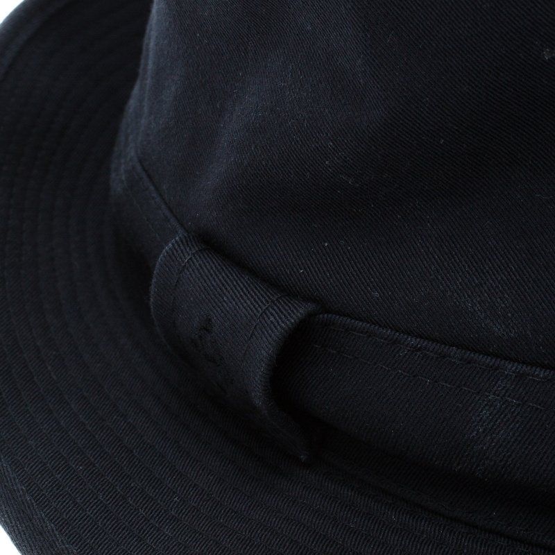Hermès Hermes Paris Navy Blue Cotton H Embroidered Funky Fedora Hat Size 58 Men