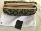 MULBERRY Leopard Print Make Up Bag Black & Birds Nest Printed Pouch BAG Ladies