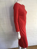 JOSEPH Women's Red New Wool Interlock Cambridge Dress Size F 42 UK 14 US 10 Ladies