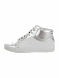 CHANEL SILVER HIGH TOP SNEAKER TRAINERS Ladies
