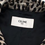 Céline Celine Paris 2020 RUNWAY LEOPARD PRINT MACINTOSH COAT $3,100 Size F 34 XS ladies