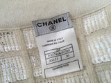 Chanel Jacket Ivory Sequined Cashmere Cardigan 08P F 36 UK 8 US 4 Ladies