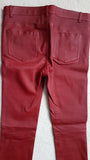 SAINT LAURENT Red Skinny stretch-leather pants Size F 38 UK 10 US 6 LADIES