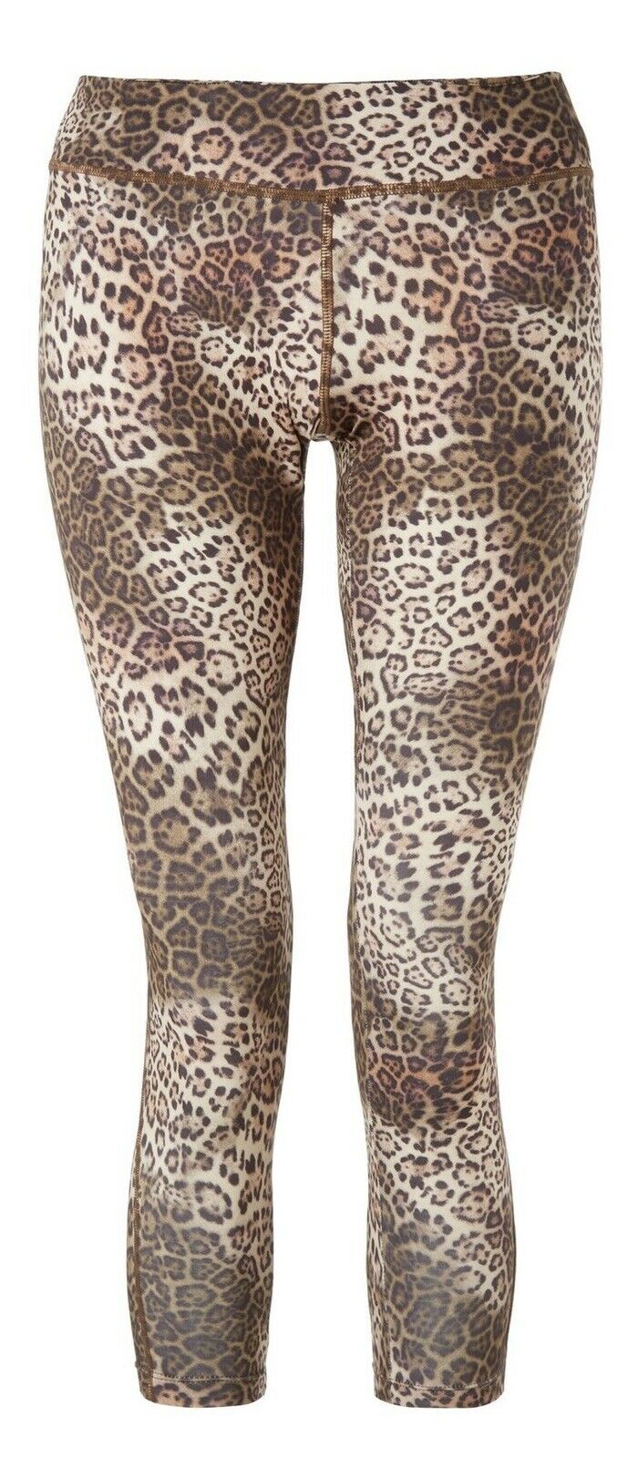 VARLEY LENA 7/8 COMPRESSION SPORT LEGGINGS LEOPARD PRINT ANIMAL PRINT Ladies