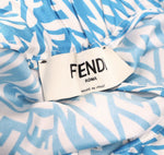 FENDI X Sarah Coleman Ff Vertigo Silk Twill Shirt & Shorts Set Size i 40 uK 8 US ladies