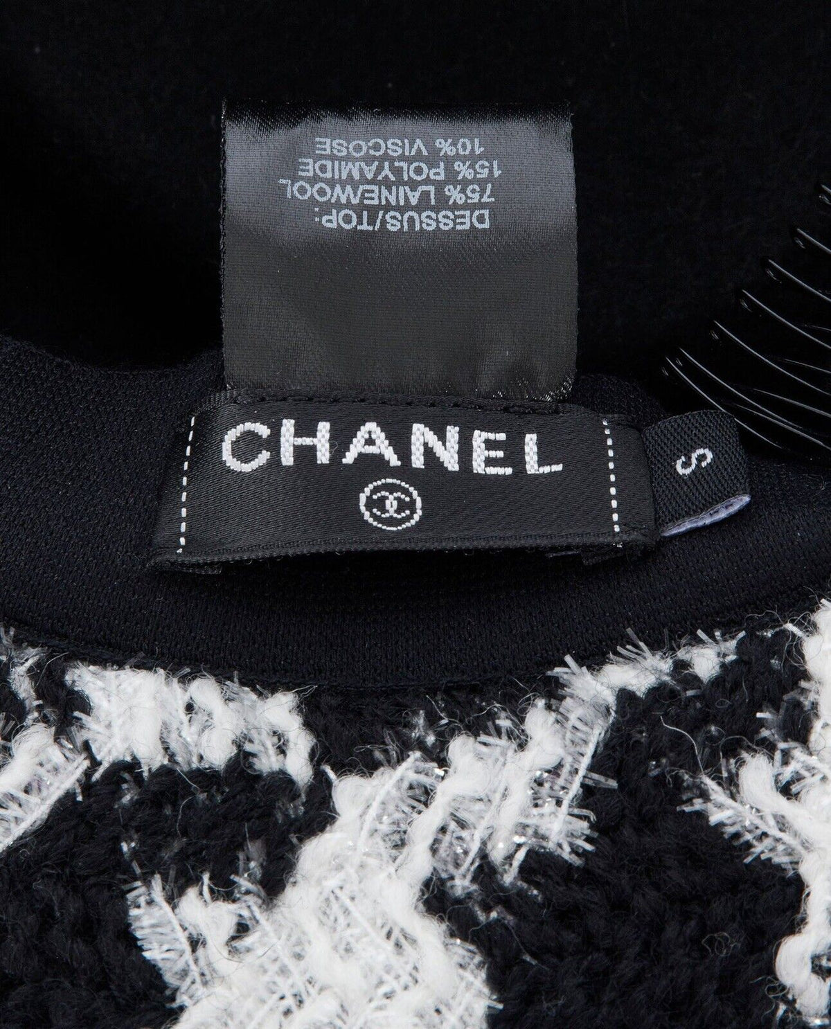 CHANEL SO STYLISH Tweed Houndstooth Hat Size S small ladies