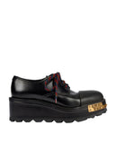 PRADA Cap Toe Leather Platform Derbys Shoes 39 UK 6 US 9 ladies