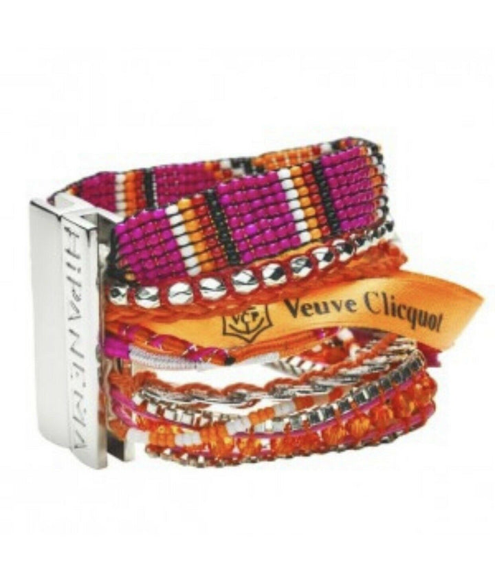 VEUVE CLICQUOT CHAMPAGNE HANDMADE HIPANEMA CUFF BRACELET  ladies