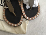 ISABEL MARANT Jewel leather flat sandals shoes Ladies