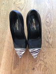 SAINT LAURENT JANIS SNAKESKIN platform Shoes Pumps Size 37 UK 4 US 7 Ladies
