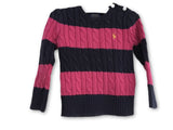 Ralph Lauren Polo cotton stripped cable knit sweater jumper 3 years old Ladies