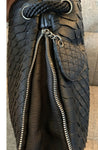 CHANEL Expandable Python Hobo Shopper Bag Handbag Ladies