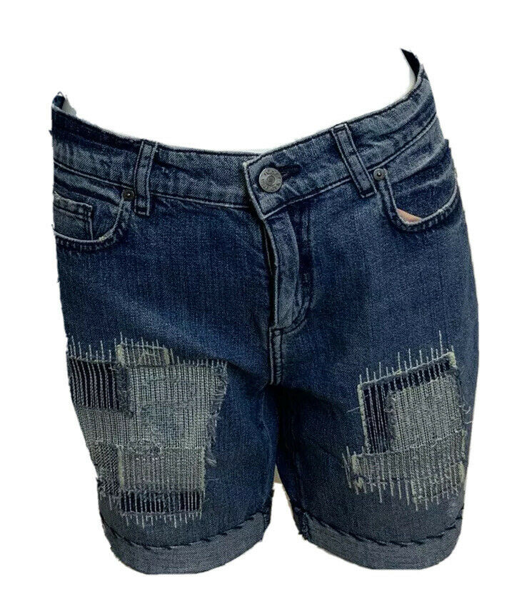 Tommy Hilfinger blue patched distressed Jeans Shorts Size 30 ladies