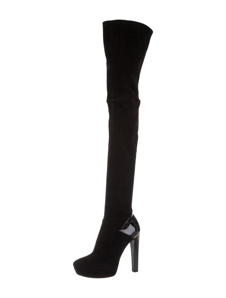 GUCCI Celebrities Suede Over-the-Knee Tight Boots Sz 37 UK 4 US 7 LADIES