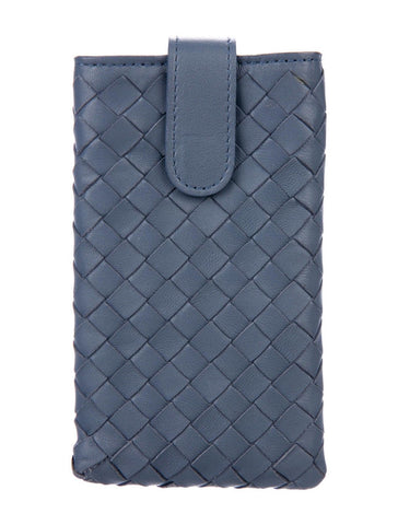 Bottega Veneta phone case Slate Intrecciato leather Ladies