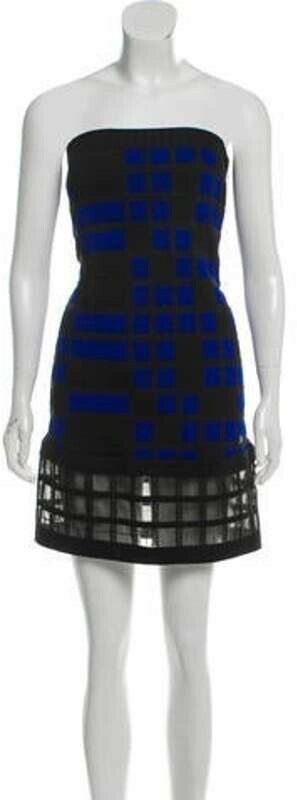 CHANEL QUILTED STRAPLESS RUNWAY DRESS SIZEZ F 38 UK 10 US 6 ladies