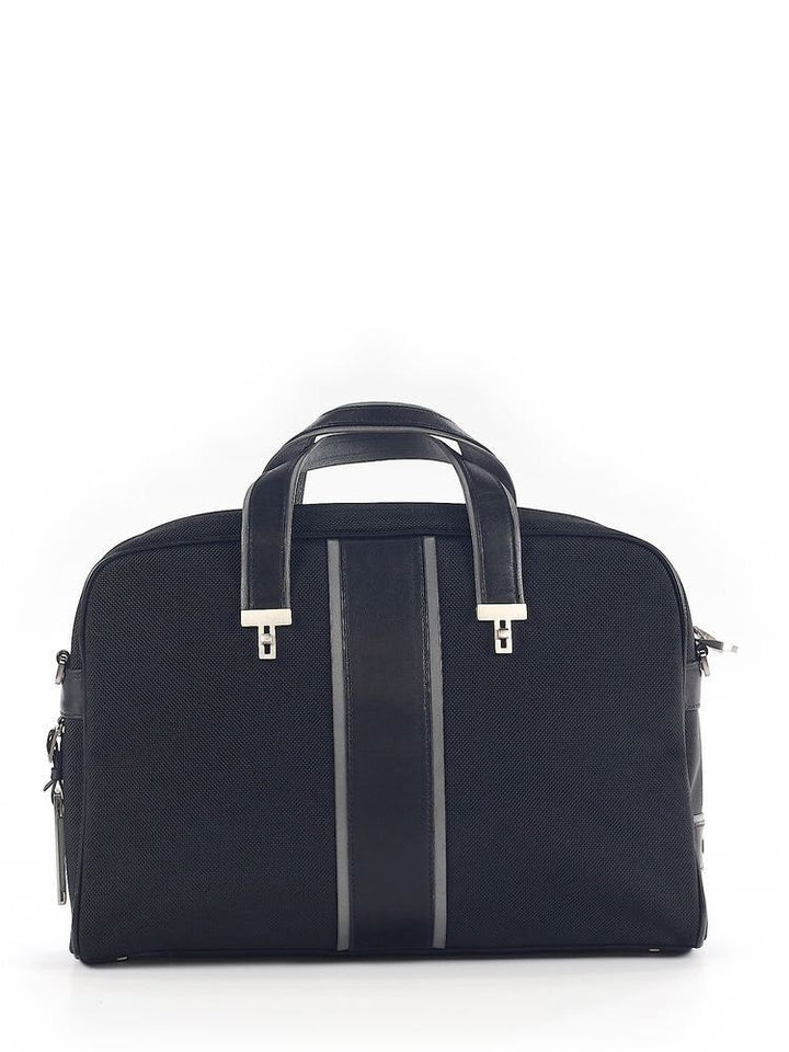 Tumi International Leather-Trimmed Laptop Case Handbag Bag Men