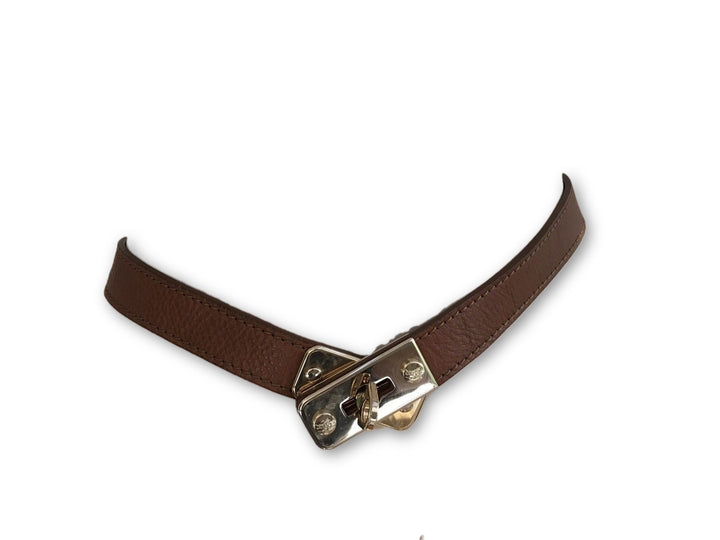 Burberry London Brown Leather Belt Size 36 / 90 LADIES