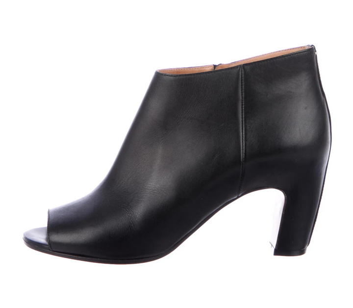 Maison Martin Margiela peep toe leather ankle boots 38 1/2 US 8.5 UK 5.5 ladies