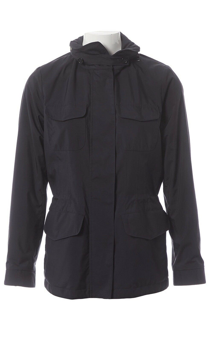 Loro Piana Traveller Windmate Jacket Navy Dark Blue Size I 44 Ladies