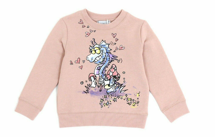 Stella McCartney Kids Girl Dragon In Love Sweatshirt Pink Size 6 years children
