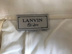 Lanvin ete 2013 ivory bow high-rise capri pants trousers