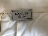 Lanvin ete 2013 ivory bow high-rise capri pants trousers
