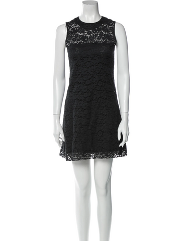 JILL STUART LBD black lace min i Dress Size US 0 UK 2 XXS Most Beautiful ladies