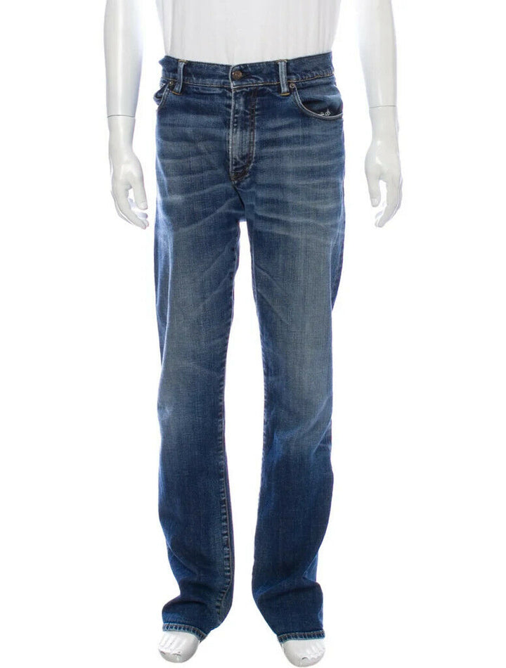 LEVIS 501 BLUE STRAIGHT FIT DENIM MENS JEANS W34 L32 men