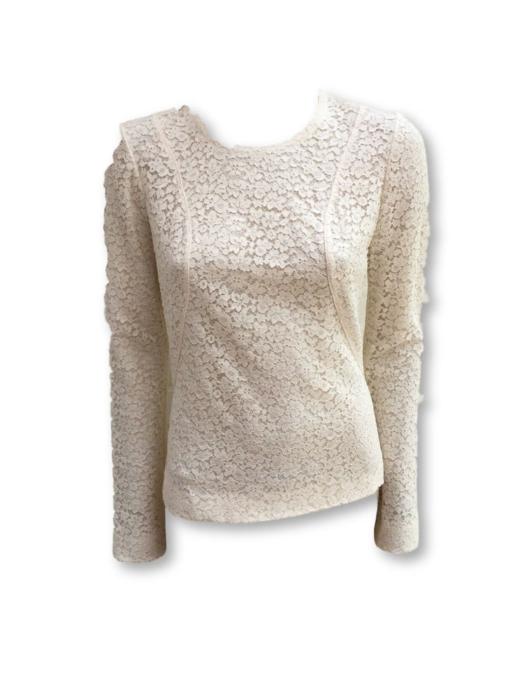 Chloé Chloe lace blouse shirt top Size F 38 UK 10 US 6 Ladies