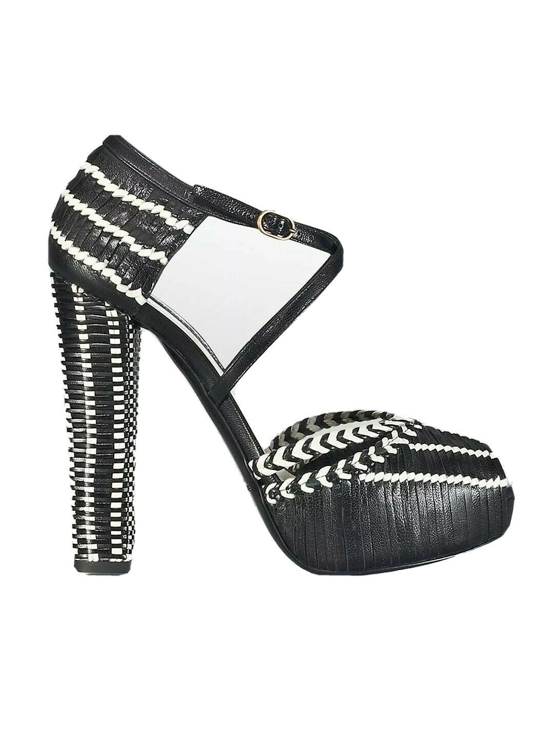 Ralph Lauren Collection Katrin Straw & Calfskin Sandal Size US 9B UK 6 EU 39 ladies