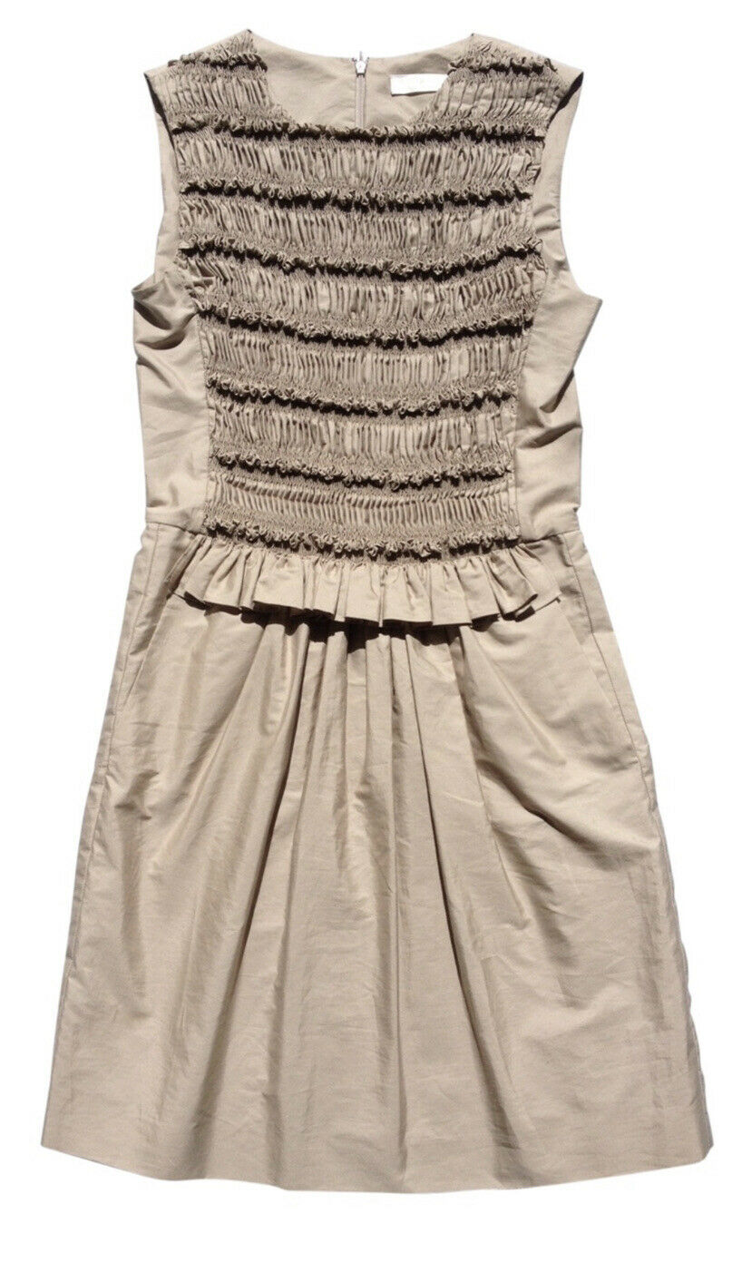 Chloé Chloe Phoebe Philo Grey Rauch Dress Size F 34 US 2 UK 6 ladies